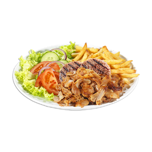 Assiette 2 viandes — photo d'illustration