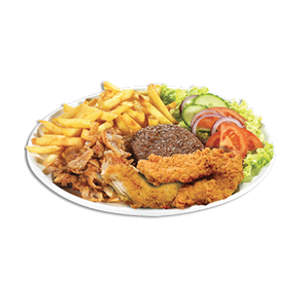 Assiette 3 viandes — photo d'illustration